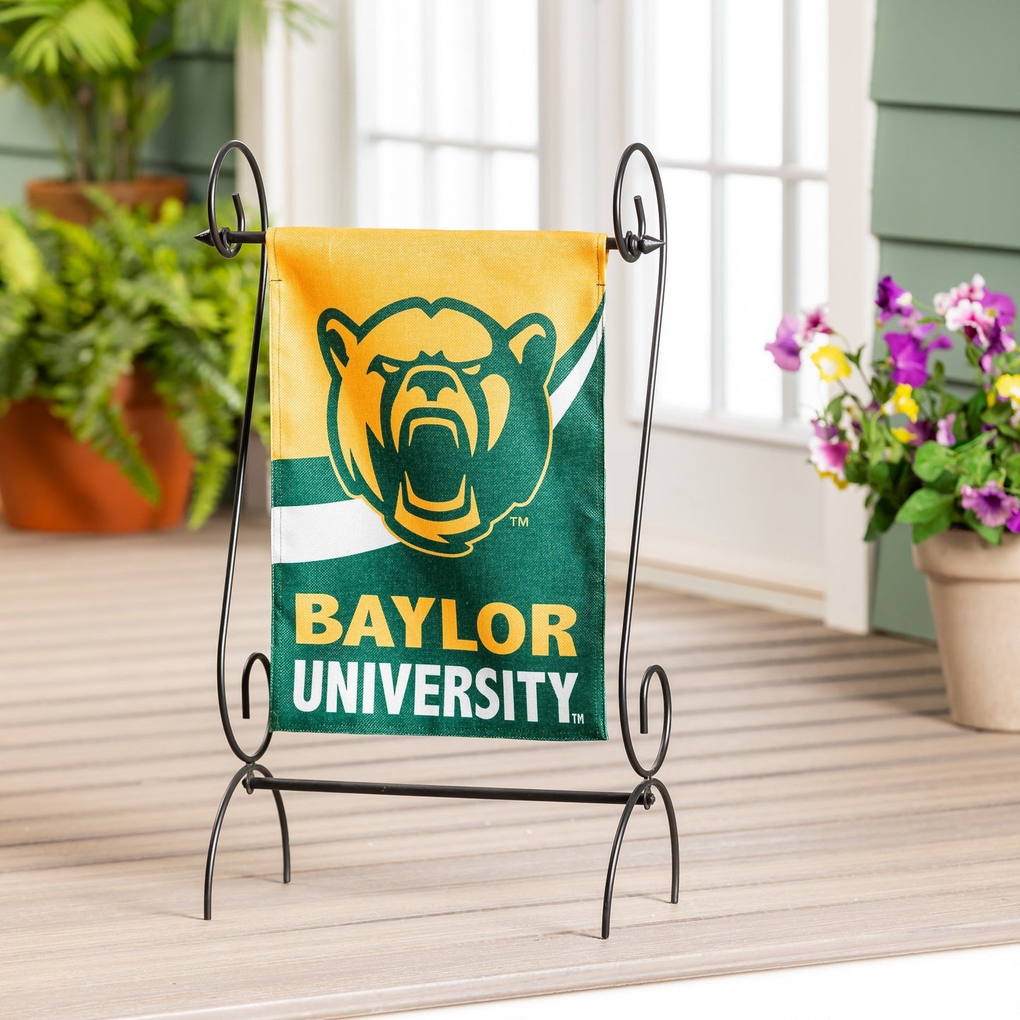 Baylor University 2 Sided Burlap Garden Flag