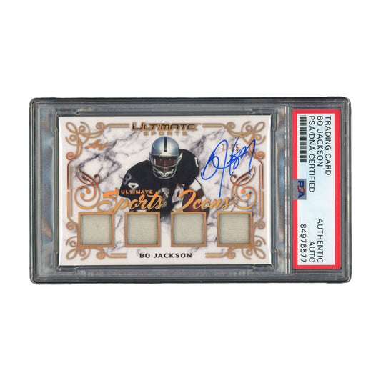 Bo Jackson Autographed 2021 Leaf Sports Icon PSA Authentic Auto