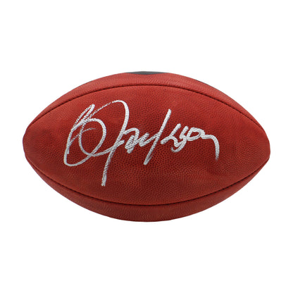 Bo Jackson Autographed Raiders Wilson Official Duke Metallic Football