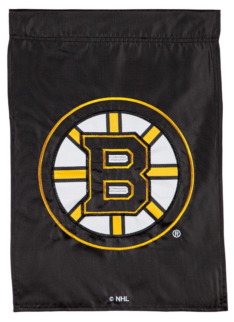 Boston Bruins Garden Flag 2 Sided Applique Logo