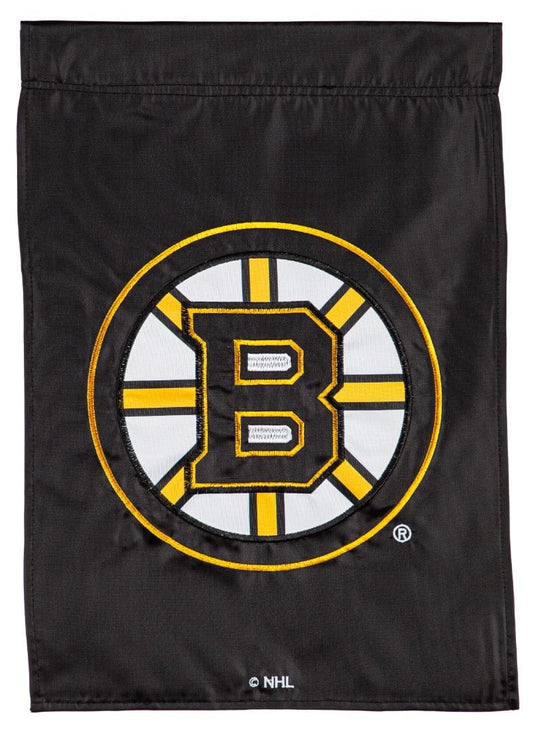 Boston Bruins Garden Flag 2 Sided Applique Logo