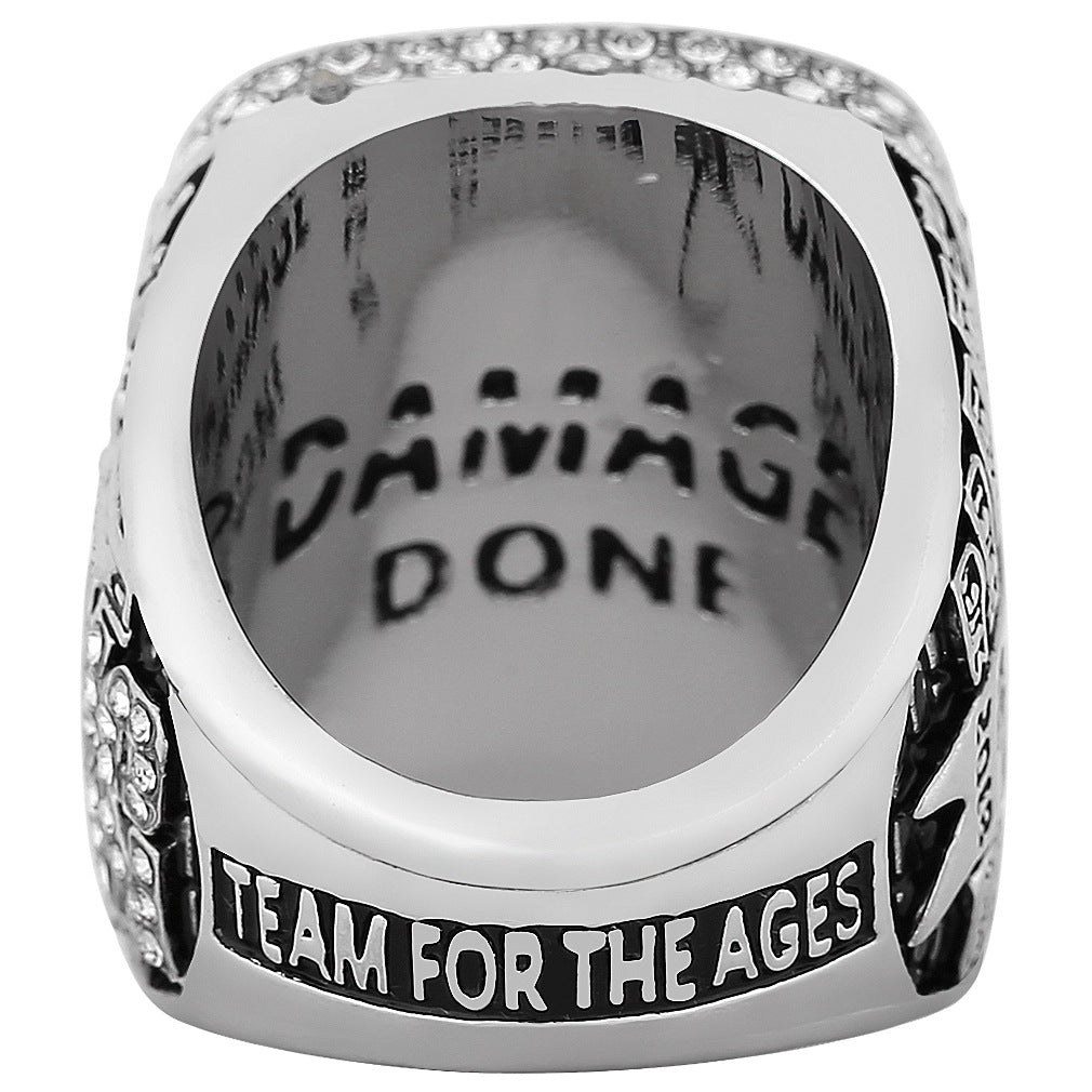 2018 Boston Baseball Championship Ring Replica – Fan Exclusive Memorial Collectible Gift with Wooden Box