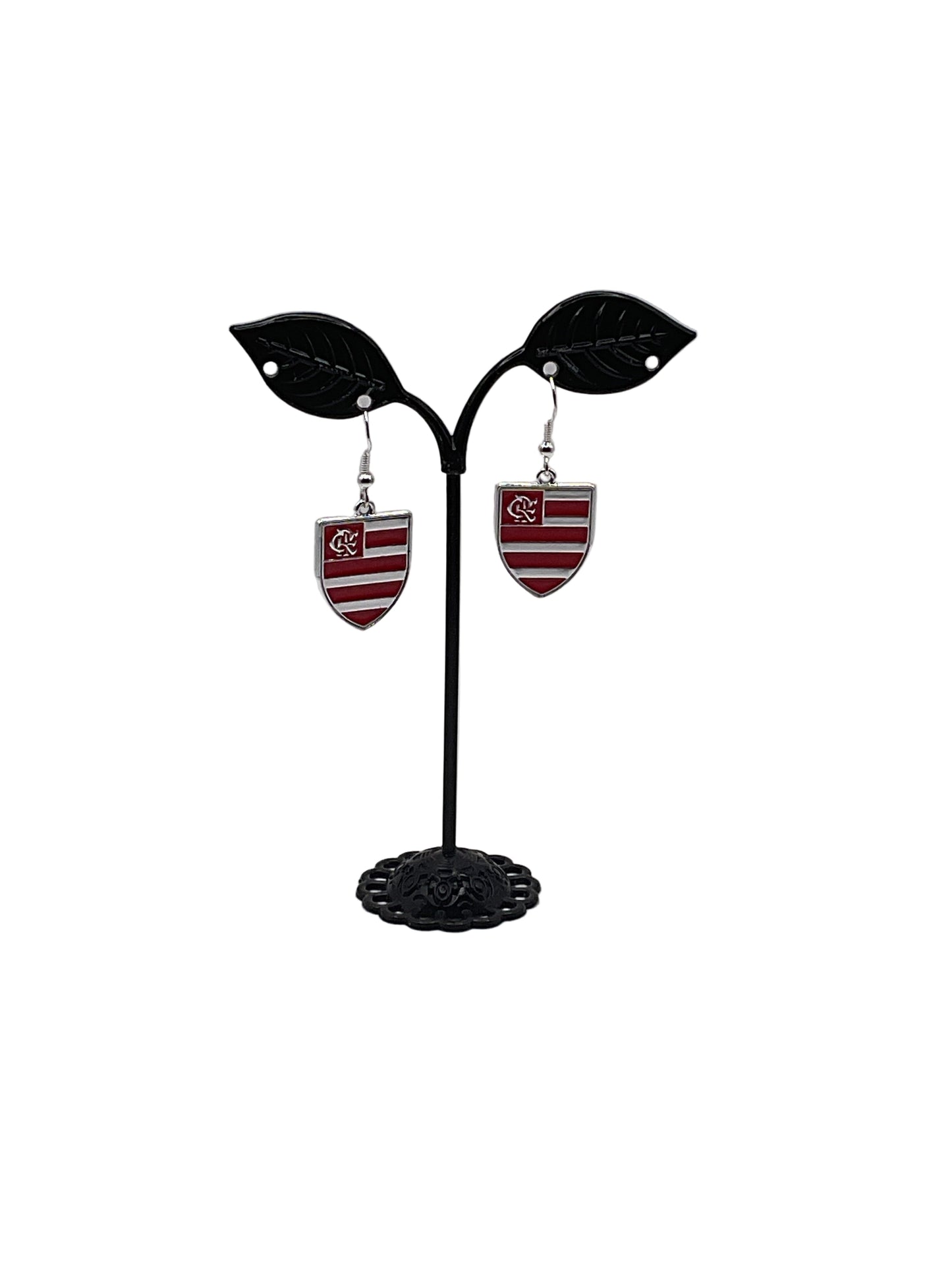 Soccer Club Shield Logo Earrings