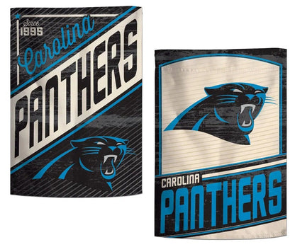 Carolina Panthers Retro 2 Sided Garden Flag