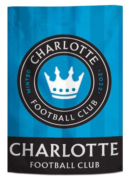 Charlotte FC Embroidered Garden Flag 2 Sided