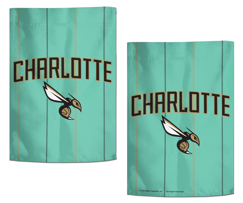 Charlotte Hornets City Garden Flag 2 Sided