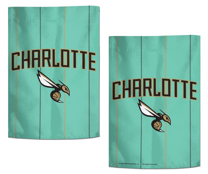Charlotte Hornets City Garden Flag 2 Sided