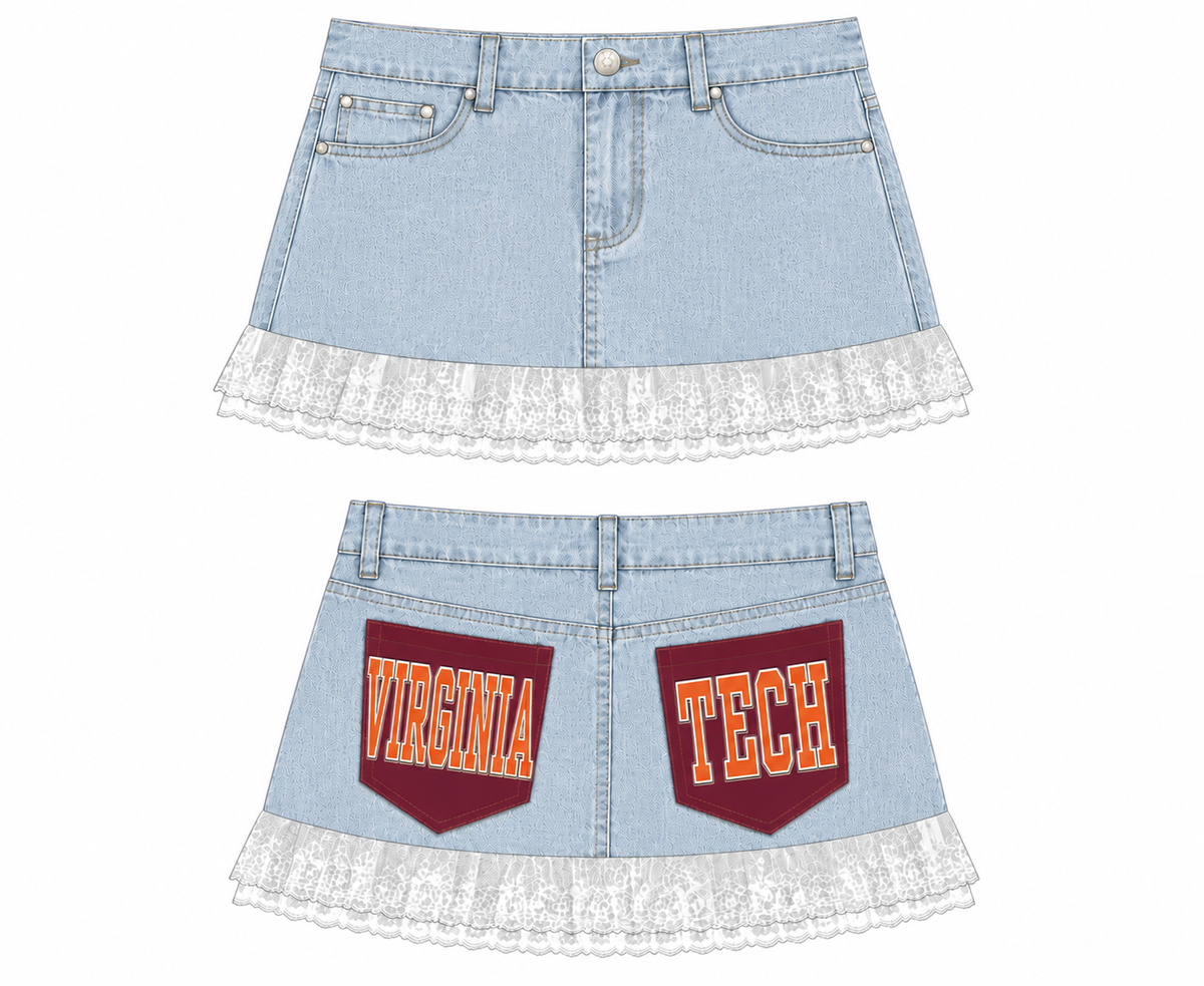 VT Denim Skirt (Double Pocket)