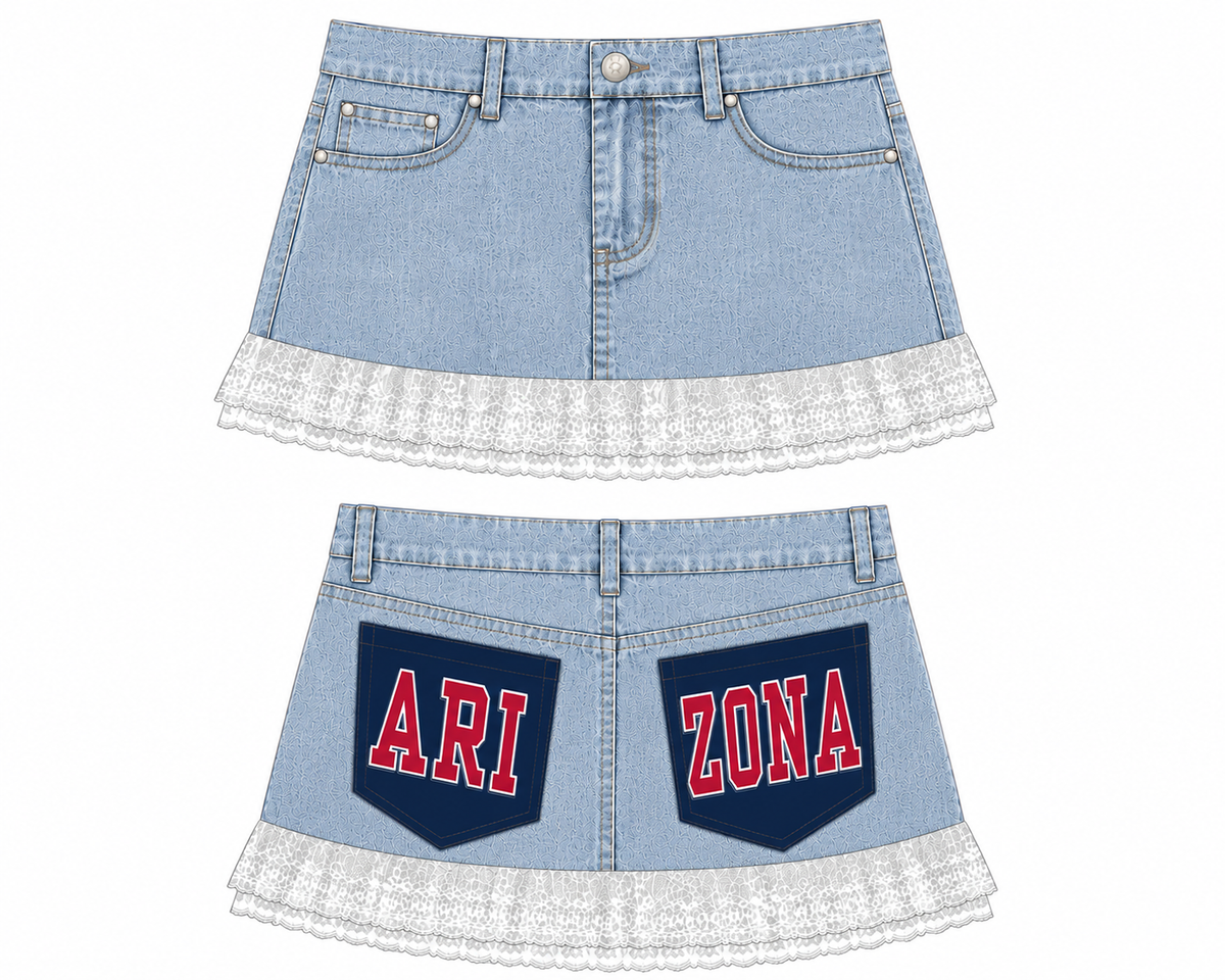 Zona Double Pocketed Denim Skirt