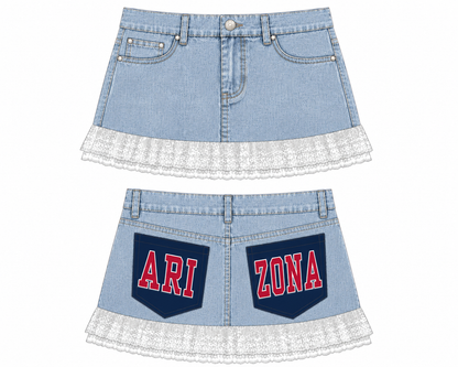Zona Double Pocketed Denim Skirt