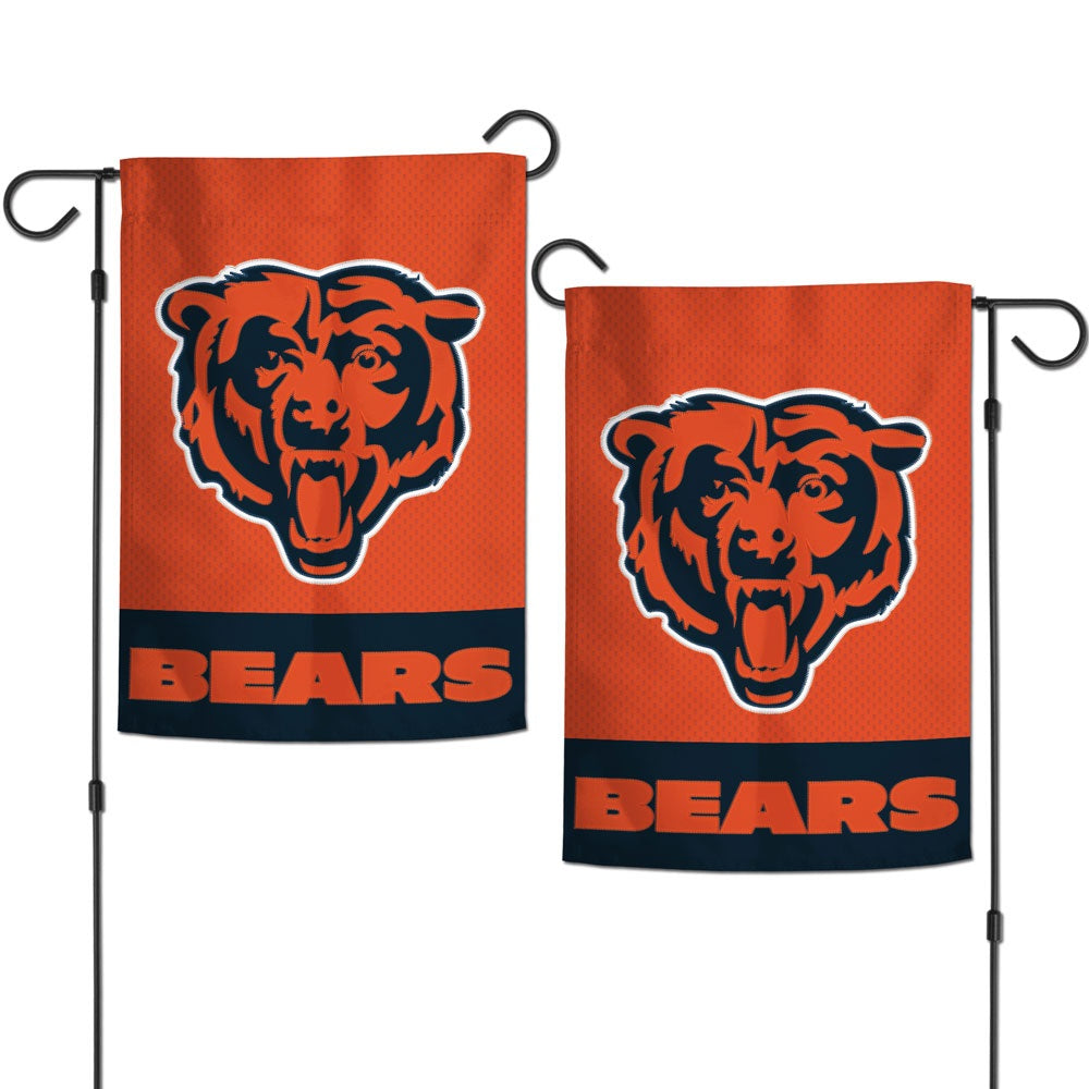 Chicago Bears Garden Flag 2 Sided Embroidered