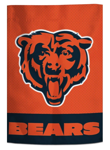 Chicago Bears Garden Flag 2 Sided Embroidered