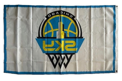 Chicago Sky Flag 3x5 Logo