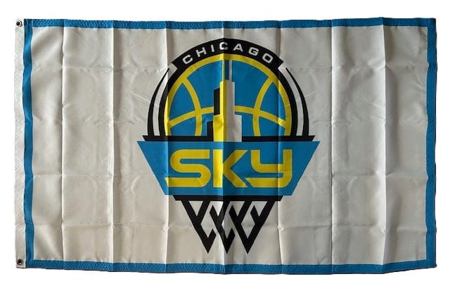 Chicago Sky Flag 3x5 Logo