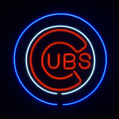 Chicago Cubs UBS Baseball Logo Neon_Signs