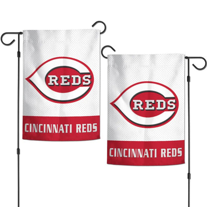 Cincinnati Reds Embroidered Garden Flag 2 Sided