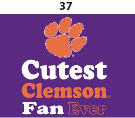 Clemson Infant Lap Shoulder Creeper Print