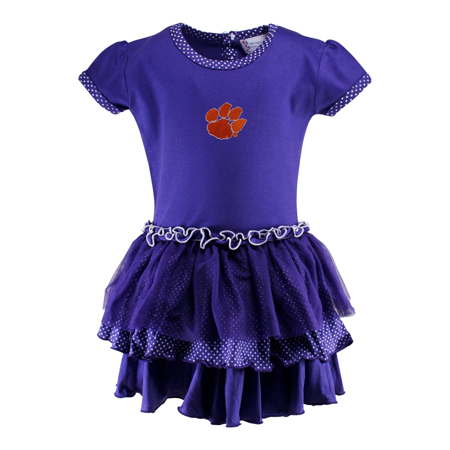 Clemson Pin Dot Tutu Dress