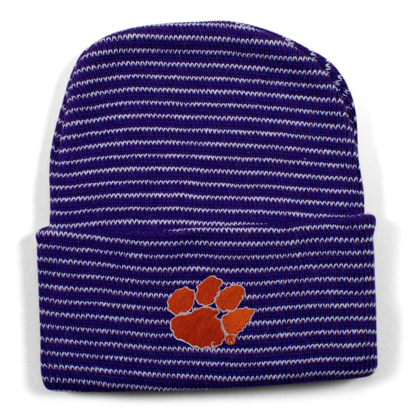 Clemson Stripe Knit Cap