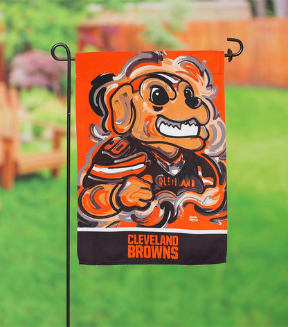 Cleveland Browns 2 Sided Justin Patten Garden Flag