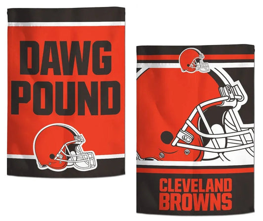 Cleveland Browns Garden Flag 2 Sided Dawg Pound