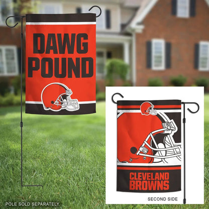 Cleveland Browns Garden Flag 2 Sided Dawg Pound