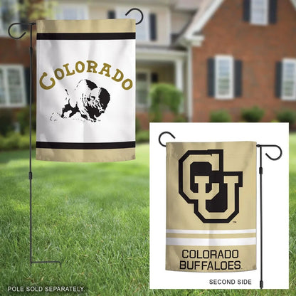 Colorado Buffaloes Garden Flag 2 Sided Classic Logo