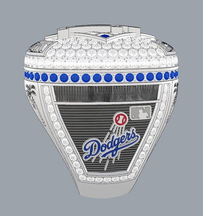 Personalized Los Angeles 2025 Baseball Championship Ring – Custom Name & Number Fan Ring