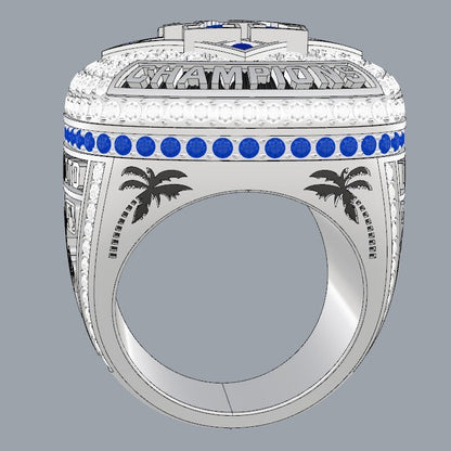Personalized Los Angeles 2025 Baseball Championship Ring – Custom Name & Number Fan Ring