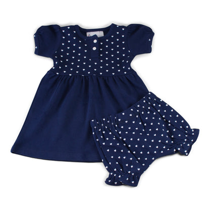 Girl's Heart Dress with Bloomers
