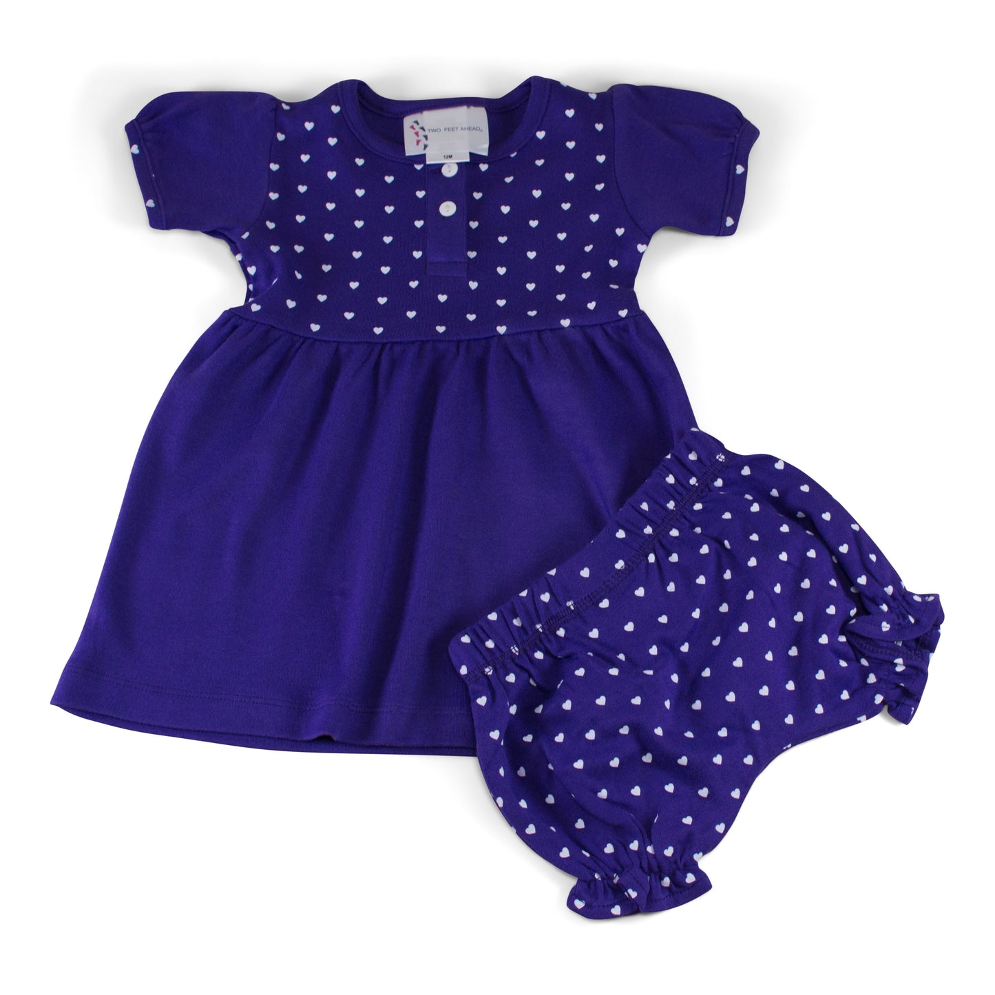 Girl's Heart Dress with Bloomers