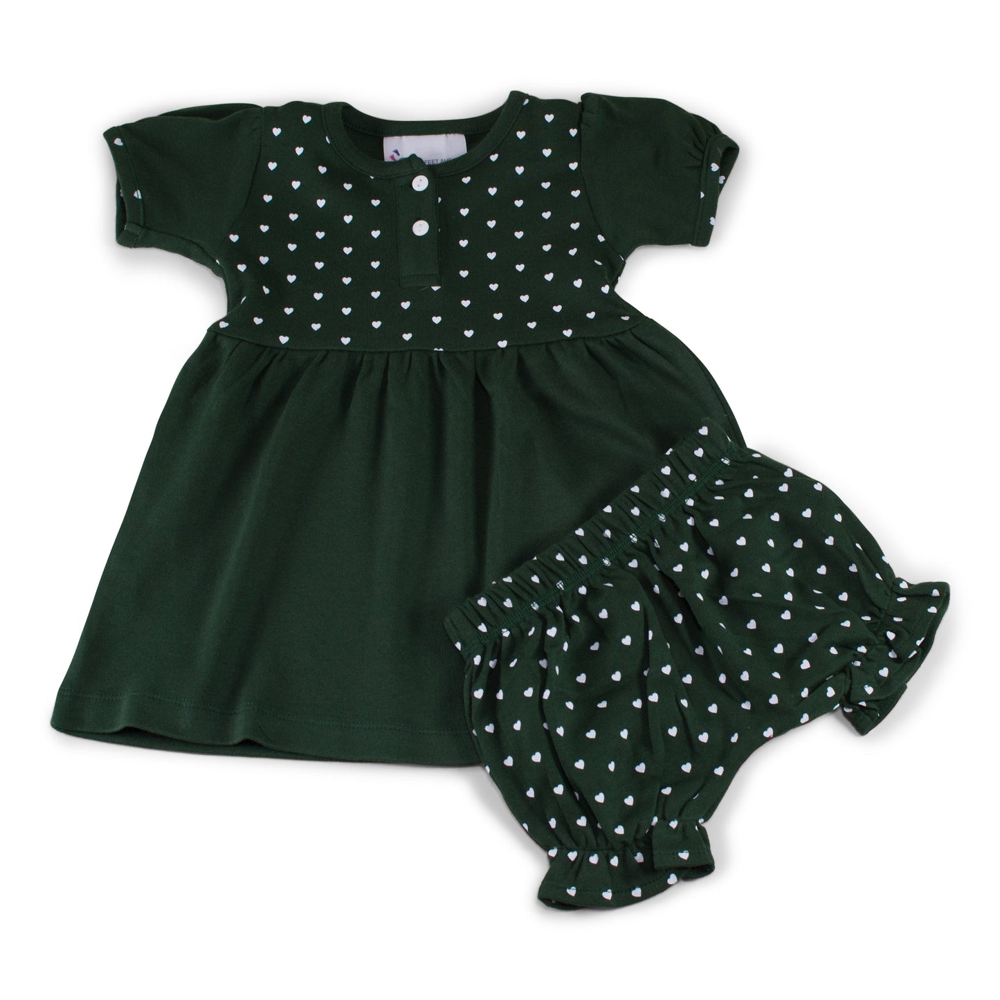 Girl's Heart Dress with Bloomers