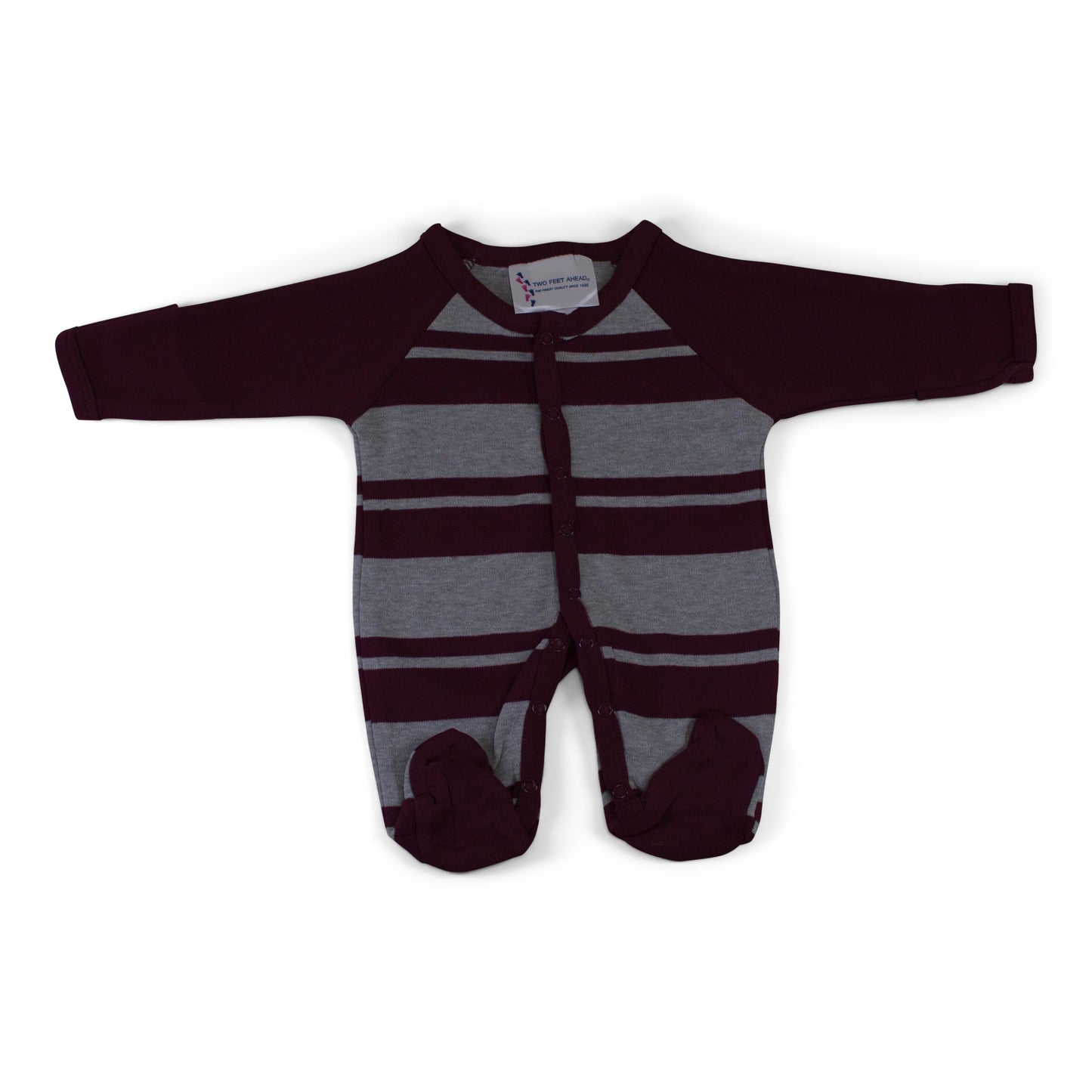 Nebraska Infant Rugby Footed Romper
