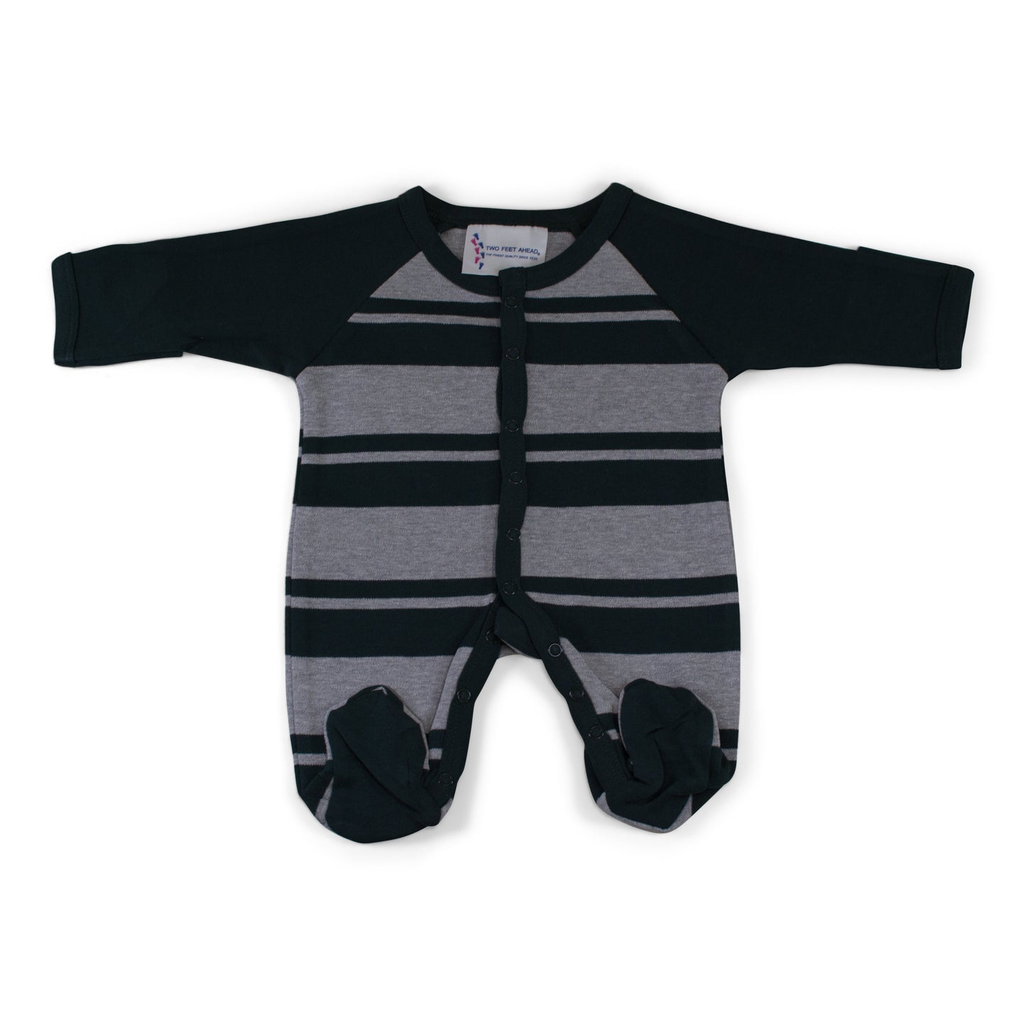 Nebraska Infant Rugby Footed Romper