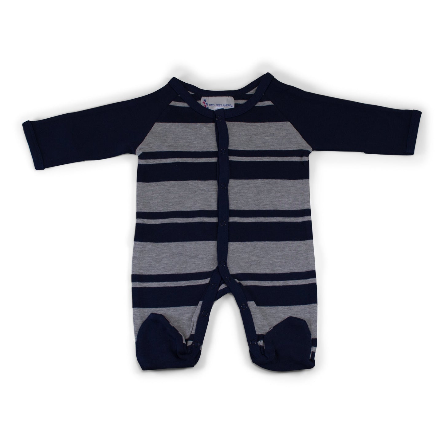 Nebraska Infant Rugby Footed Romper