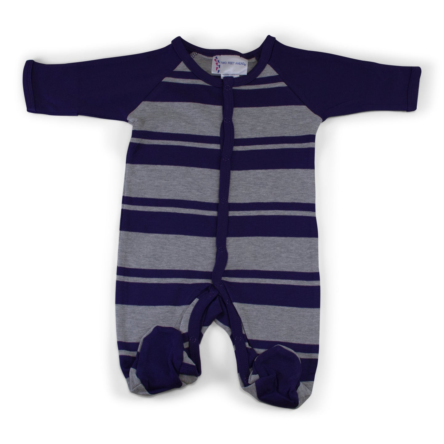 Nebraska Infant Rugby Footed Romper