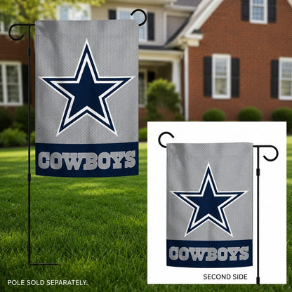 Dallas Cowboys 2 Sided Embroidered Garden Flag
