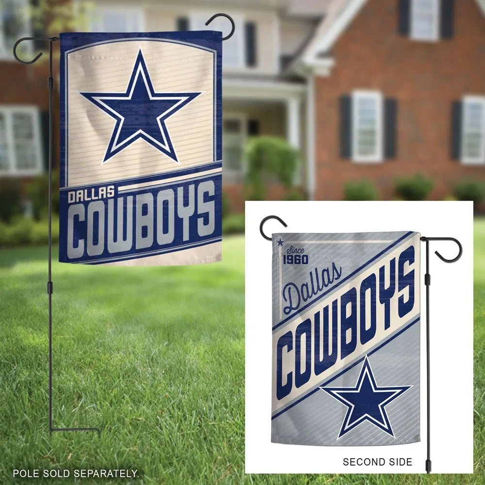 Dallas Cowboys Garden Flag 2 Sided Retro Classic Logo