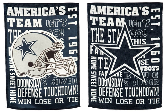 Dallas Cowboys Garden Flag 2 Sided Textured