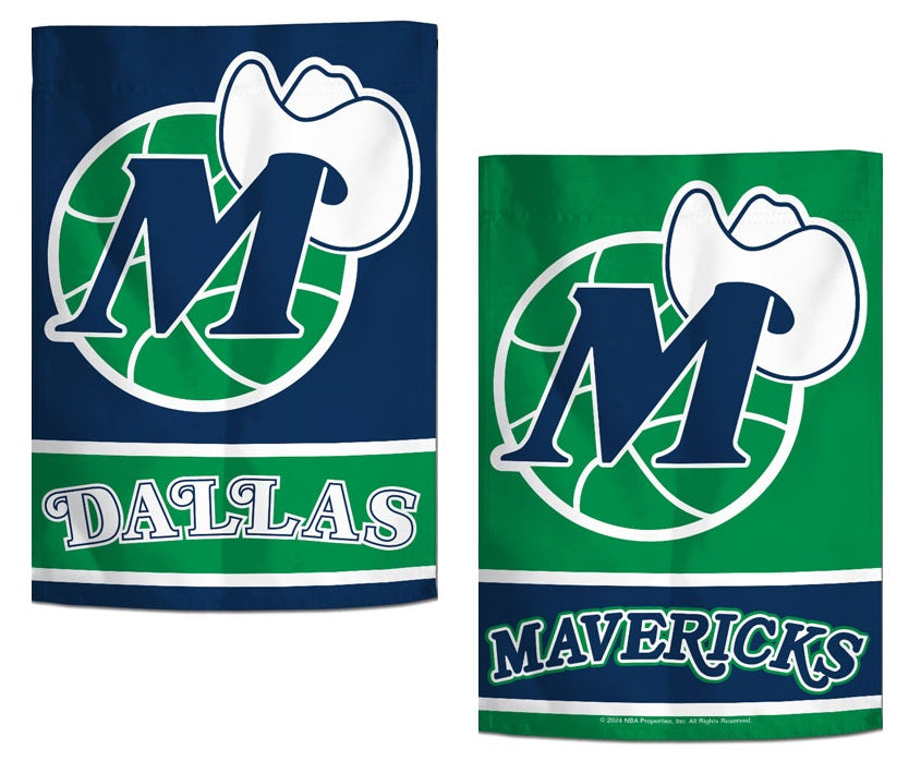 Dallas Mavericks Garden Flag 2 Sided Retro Logo