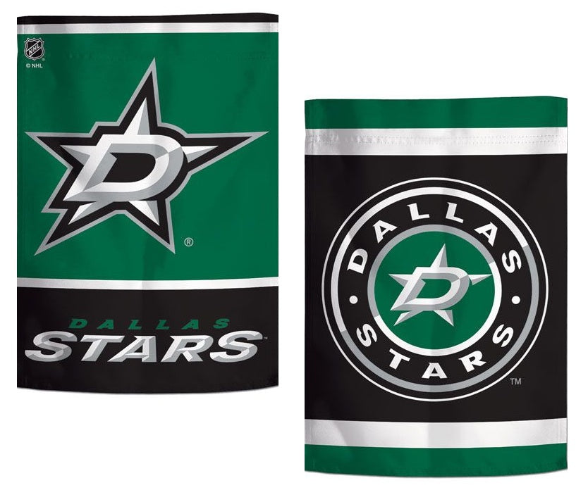 Dallas Stars 2 Sided NHL Garden Flag Double Logo