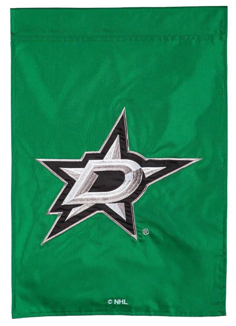 Dallas Stars Garden Flag 2 Sided Applique