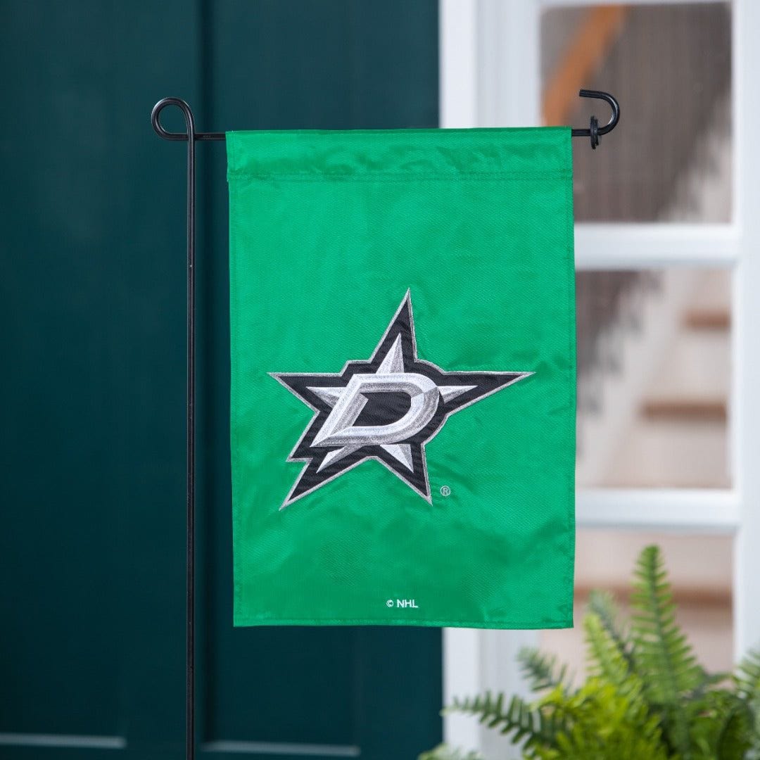 Dallas Stars Garden Flag 2 Sided Applique