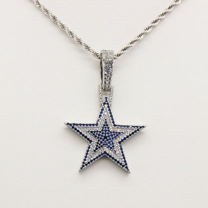 Dallas Star Pendant Necklace – Fan Gift for Game Day & Holiday Celebrations
