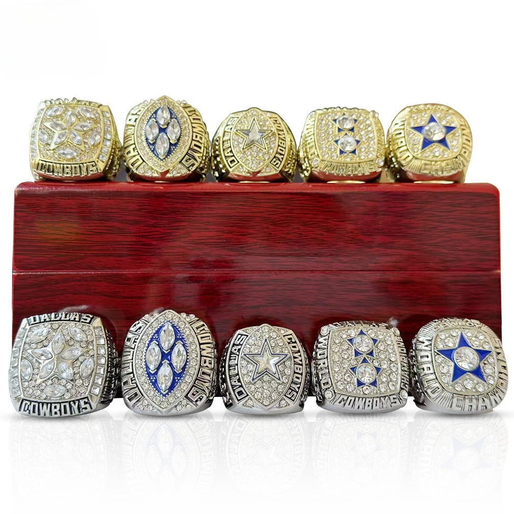 Dallas Football Championship Ring Set – 5-Time Champions Collectible