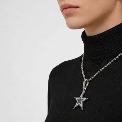 Dallas Star Pendant Necklace – Fan Gift for Game Day & Holiday Celebrations