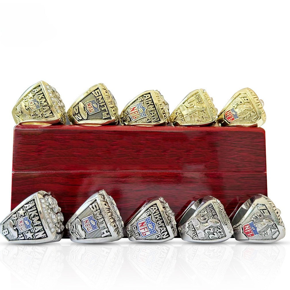 Dallas Football Championship Ring Set – 5-Time Champions Collectible