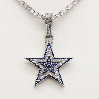 Dallas Star Pendant Necklace – Fan Gift for Game Day & Holiday Celebrations
