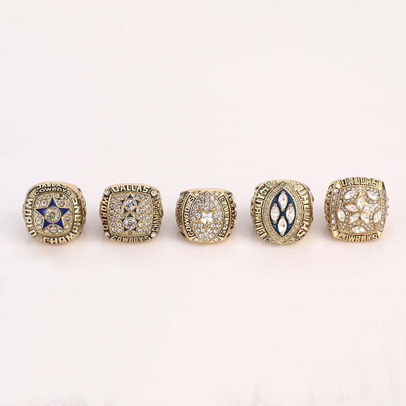 Dallas Football Championship Ring Set – 5-Time Champions Collectible
