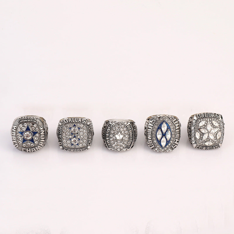 Dallas Football Championship Ring Set – 5-Time Champions Collectible